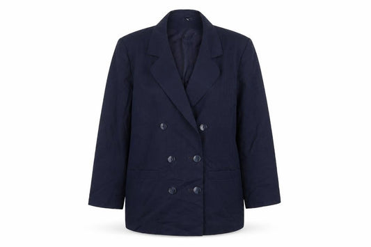 CandA Womens Blue  Polyester Jacket Suit Jacket Size 14