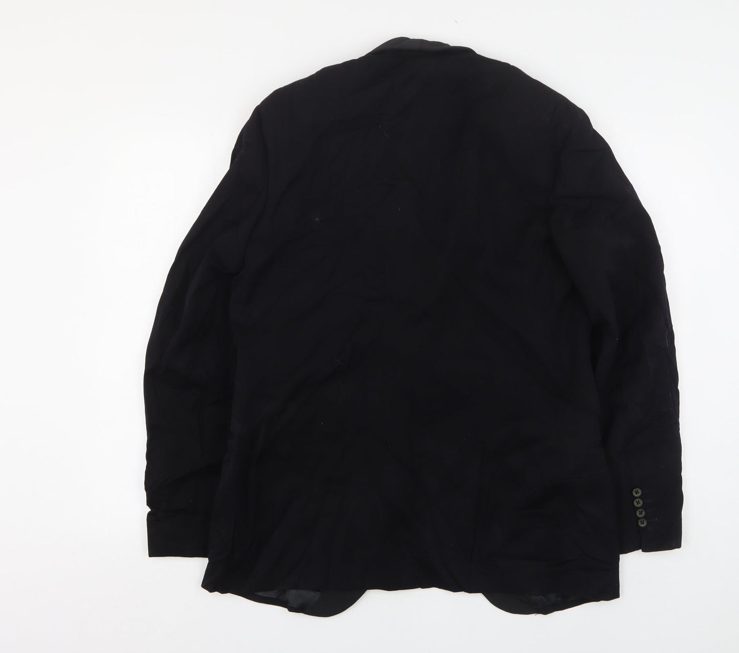 Dielmoth Mens Black  Polyester Jacket Suit Jacket Size 44