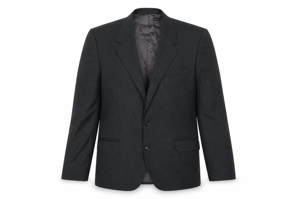 Paname Mens Grey Striped Wool Jacket Suit Jacket Size 48