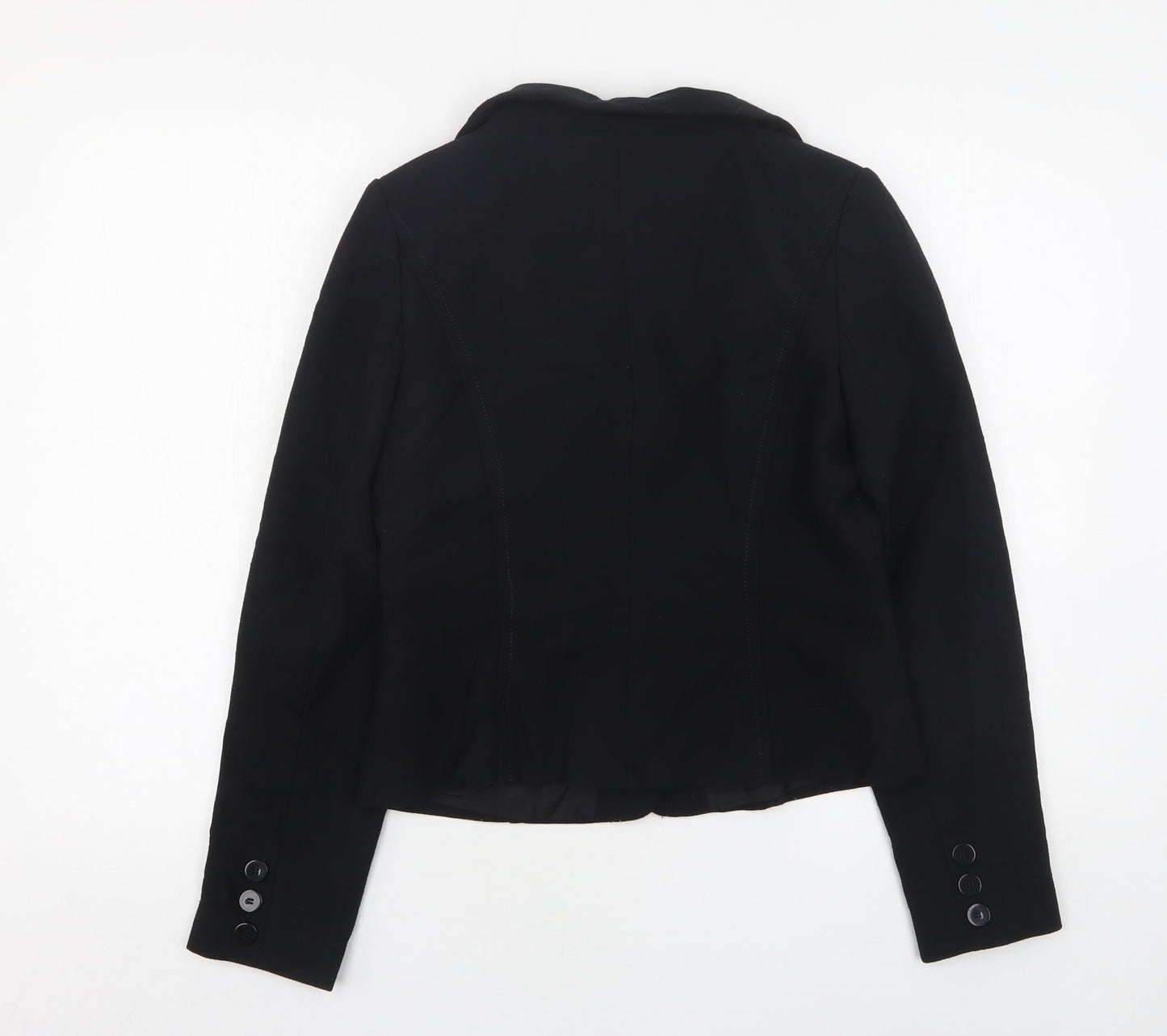 Wallis Womens Black   Jacket  Size 10  Button
