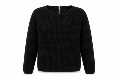 Only Womens Black Round Neck  Acrylic Pullover Jumper Size L