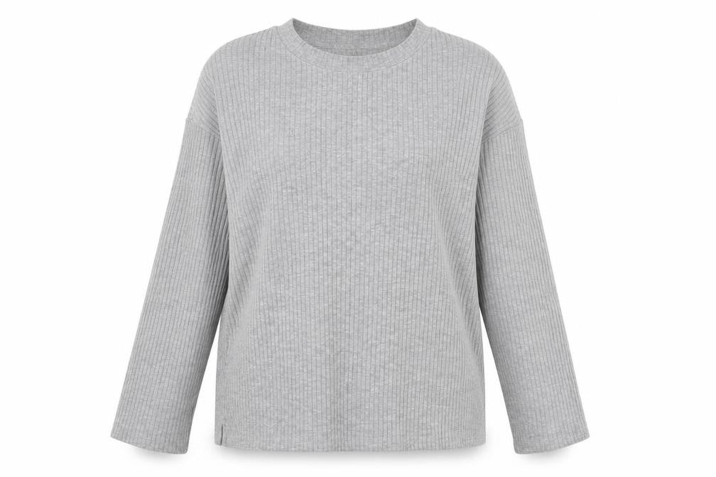H&M Womens Grey Round Neck  Polyester Pullover Jumper Size L