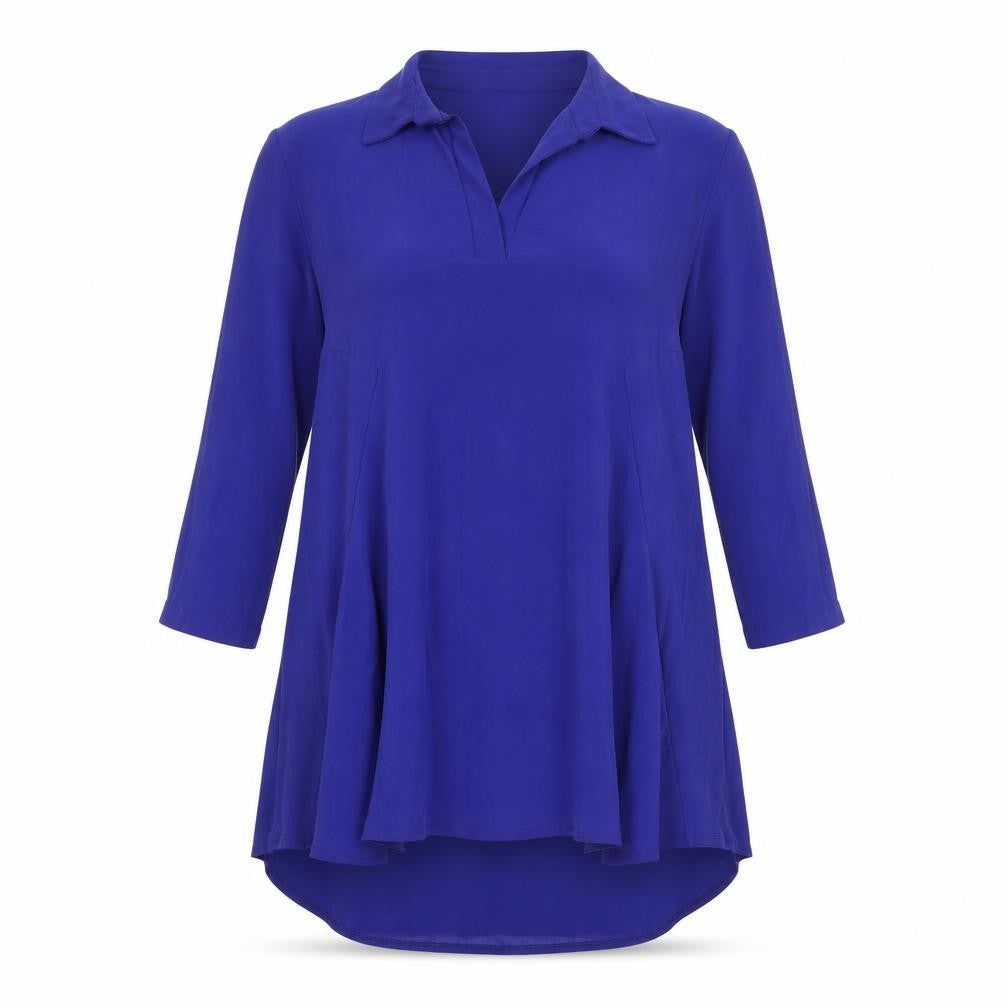 Renee Womens Purple  Polyester Shirt Dress  Size S  Collared Pullover