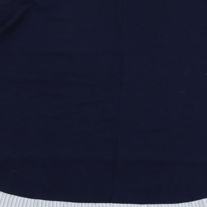 QED London Womens Blue Round Neck  Polyester Pullover Jumper Size M