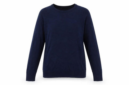 Dunnes Womens Blue Round Neck  Viscose Pullover Jumper Size S
