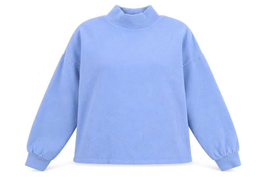 New Look Womens Blue High Neck  Polyester Pullover Jumper Size S