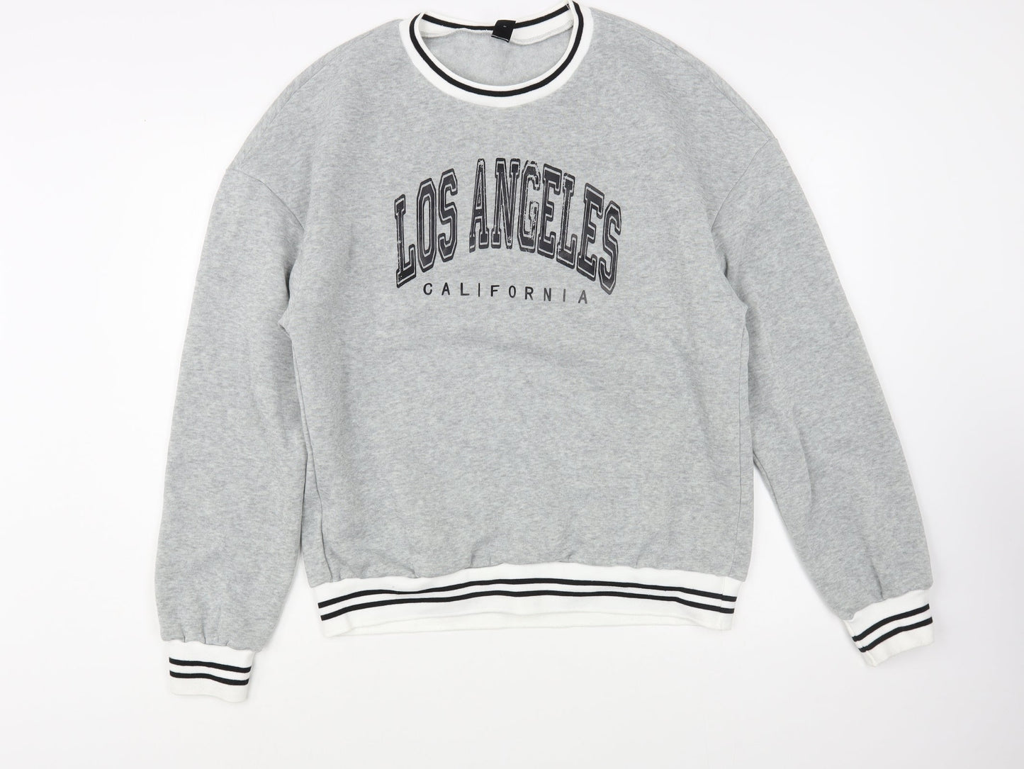 SheIn Womens Grey  Polyester Pullover Sweatshirt Size S  Pullover - Los Angeles
