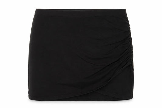 H&M Womens Black  Cotton A-Line Skirt Size M