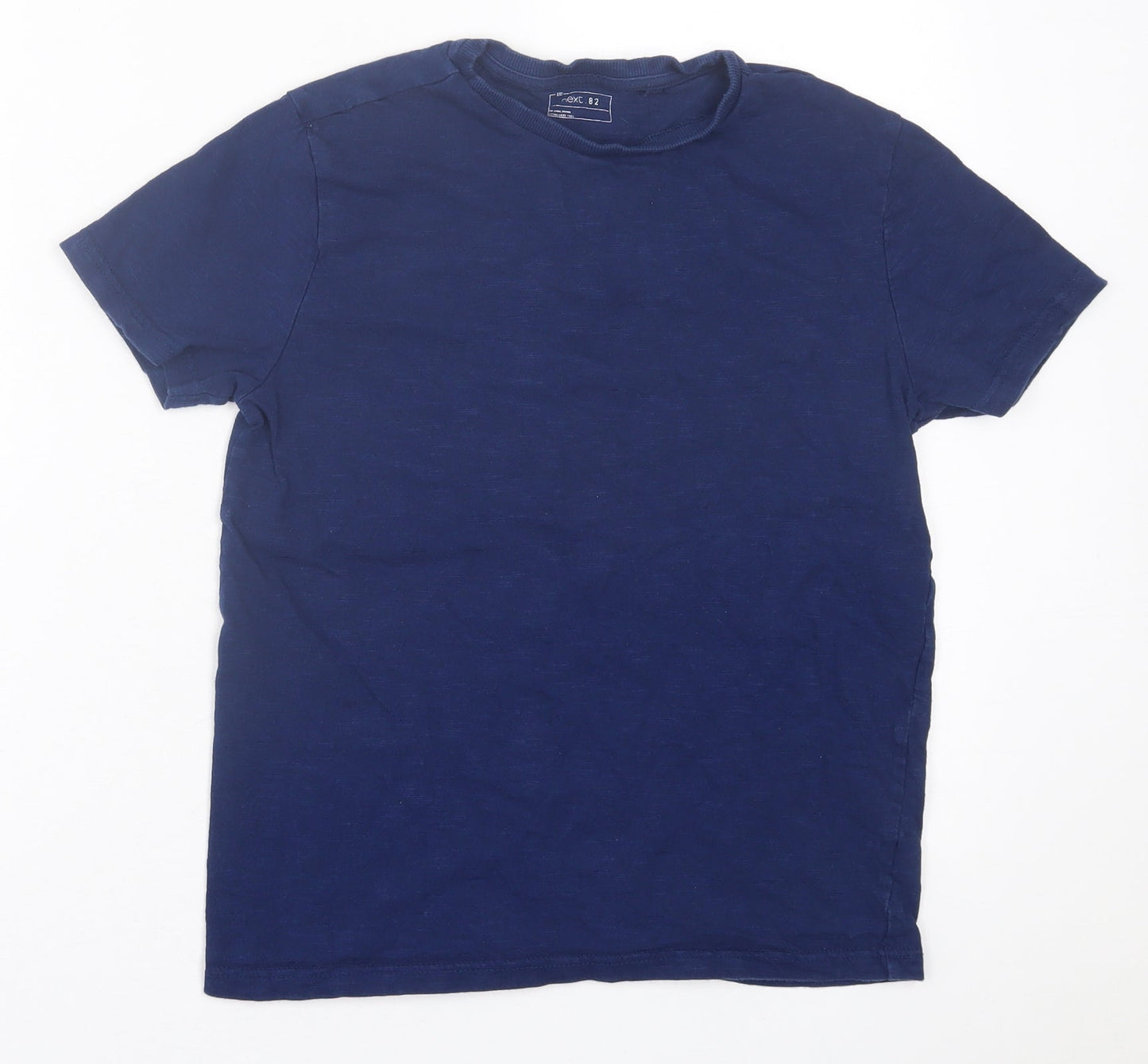 NEXT Boys Blue  Cotton Basic T-Shirt Size 11 Years Crew Neck Pullover