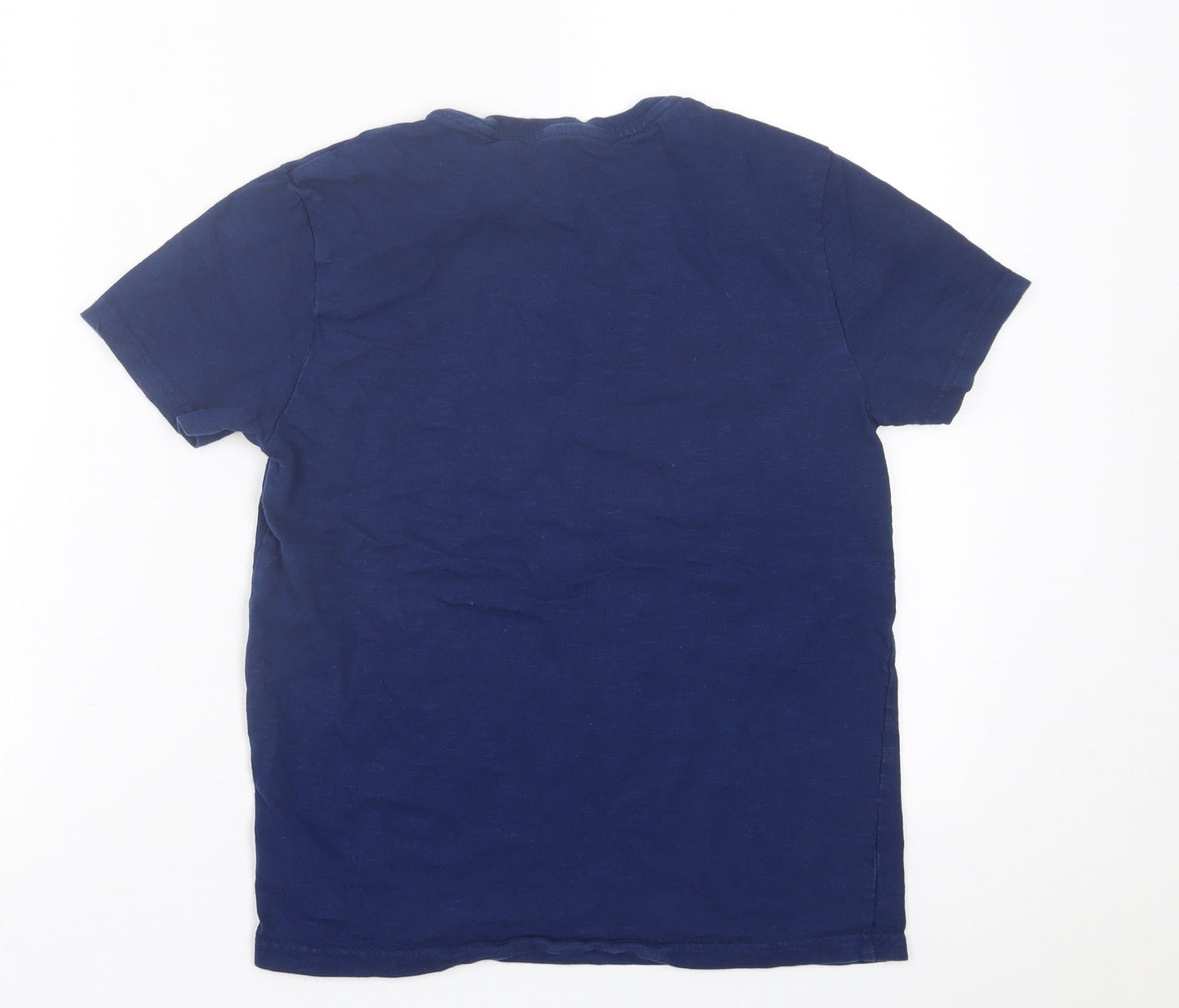 NEXT Boys Blue  Cotton Basic T-Shirt Size 11 Years Crew Neck Pullover