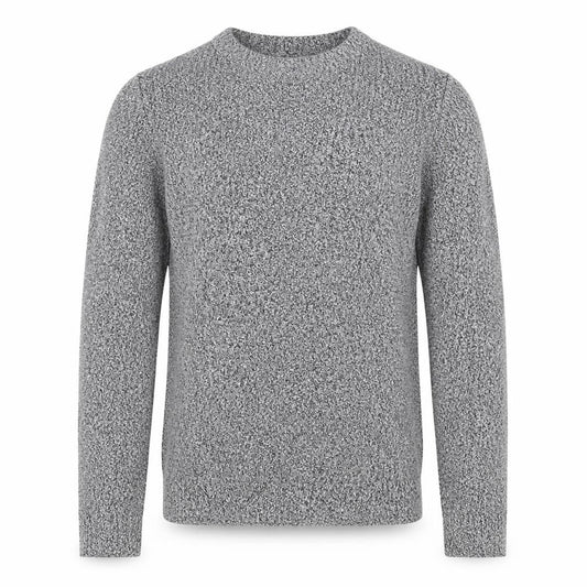Topman Mens Grey Crew Neck  Acrylic Pullover Jumper Size S