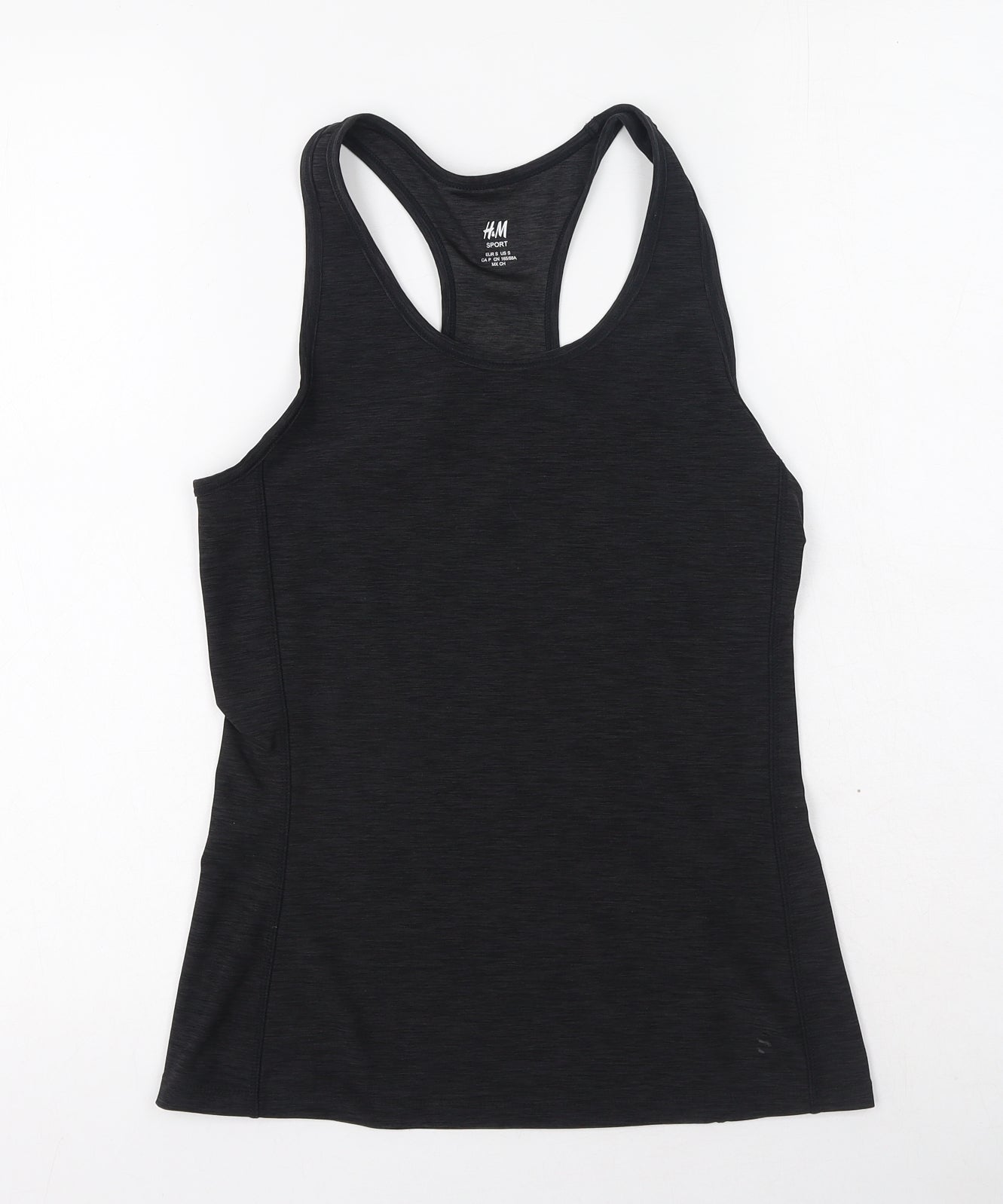 H&M Womens Grey  Polyester Camisole Tank Size S Round Neck