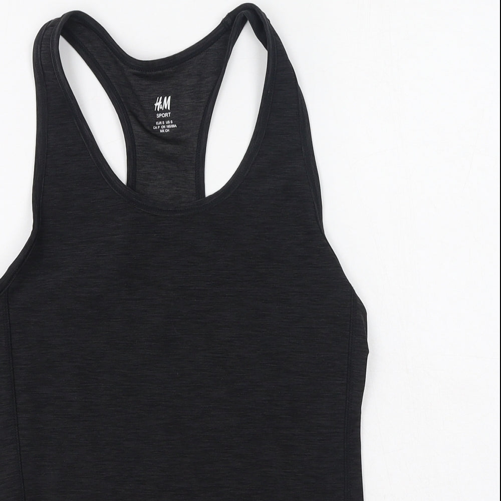 H&M Womens Grey  Polyester Camisole Tank Size S Round Neck