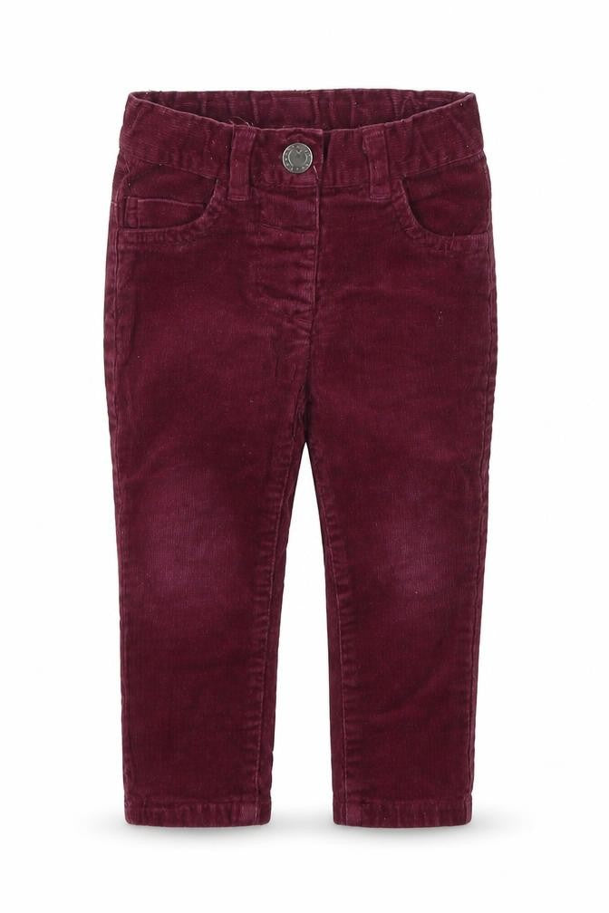 Dunnes Stores Girls Purple  Cotton Cargo Trousers Size 9-12 Months