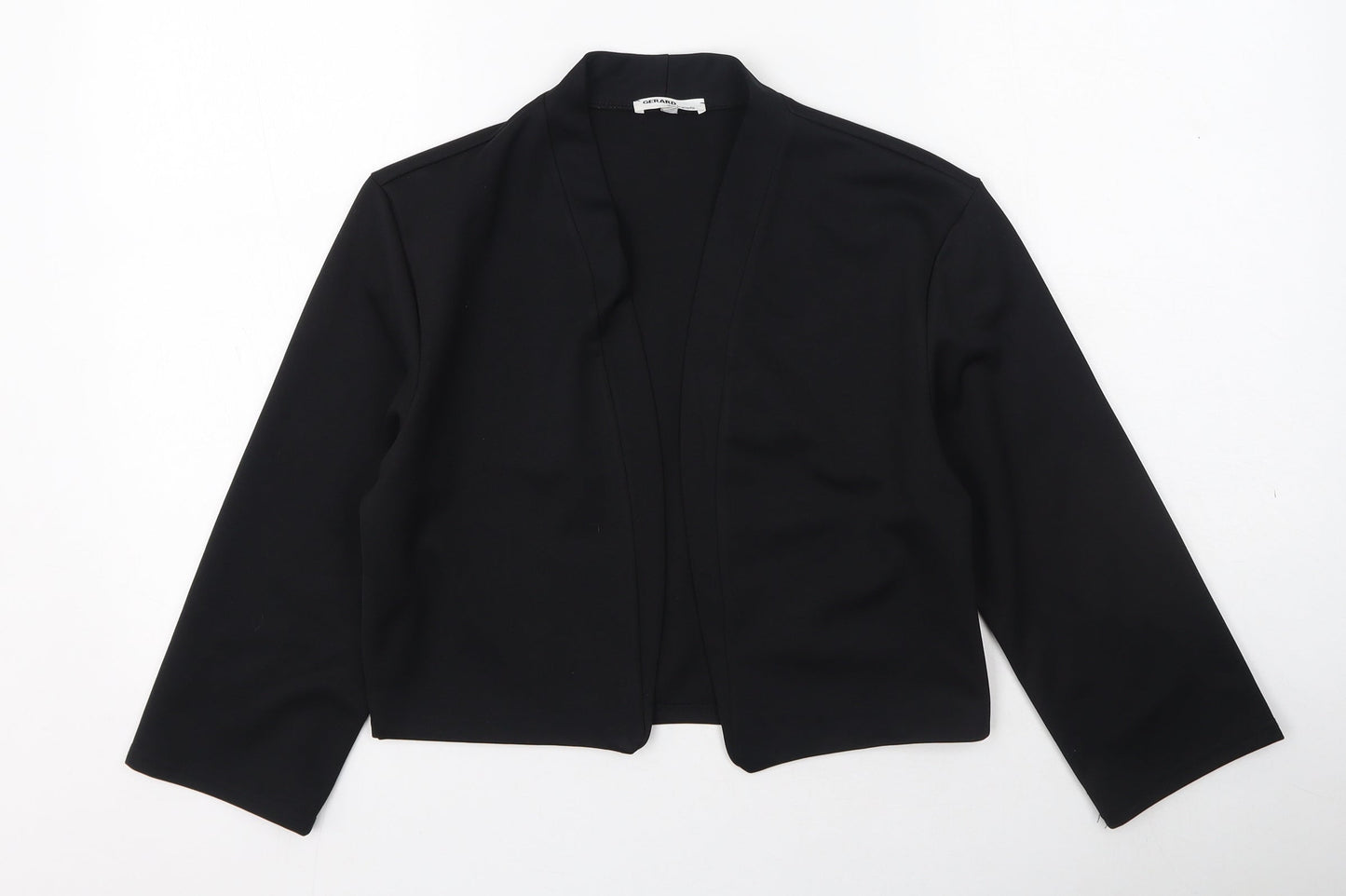 Gerard Womens Black V-Neck  Polyester Cardigan Jumper Size 14