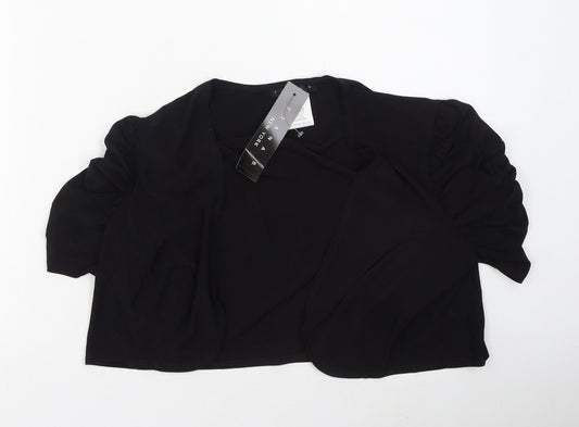 tiana b  Womens Black Round Neck  Polyester Cardigan Jumper Size L