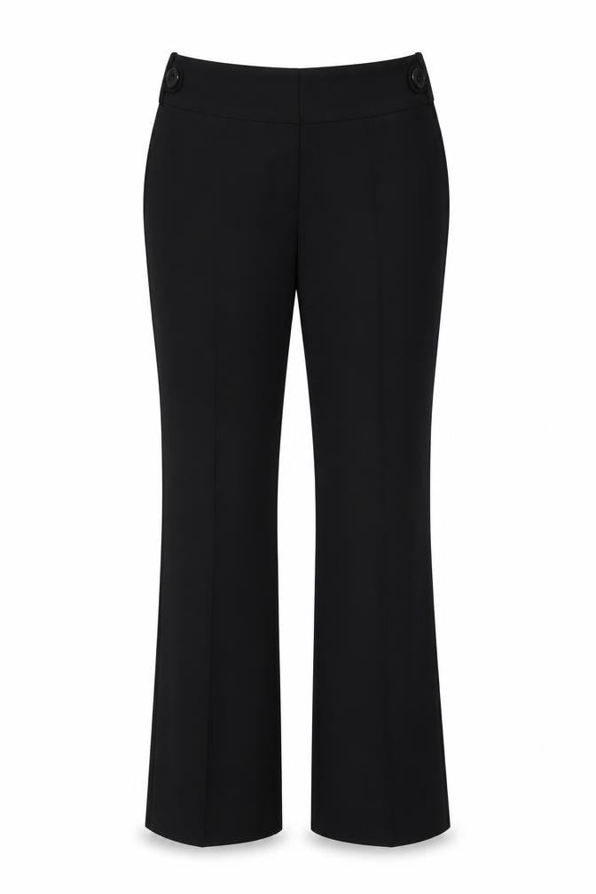 Evie  Womens Black  Polyester Trousers  Size 10 L23 in Regular