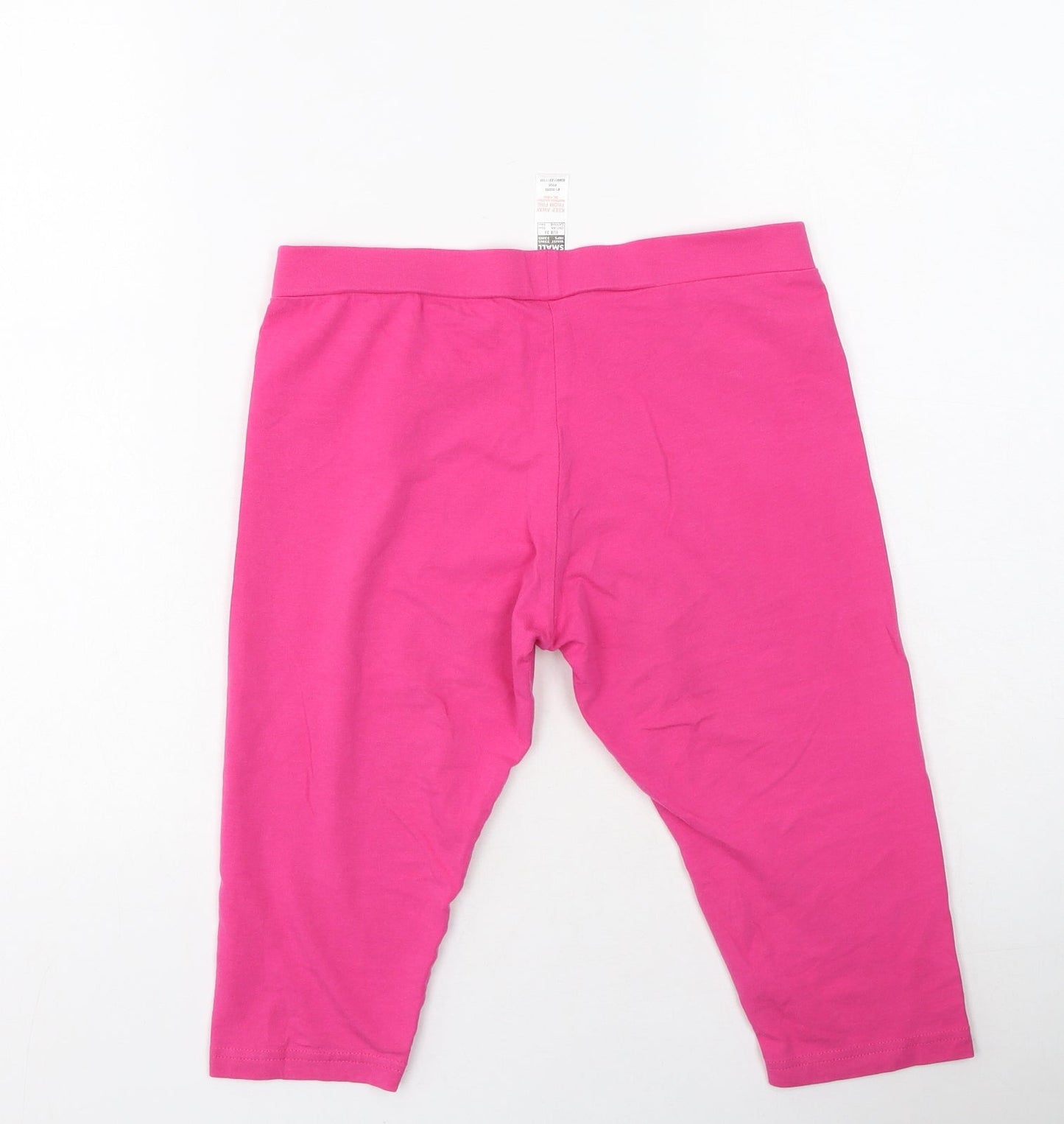 Dunnes Stores Womens Pink  Cotton Cropped Leggings Size S L20 in