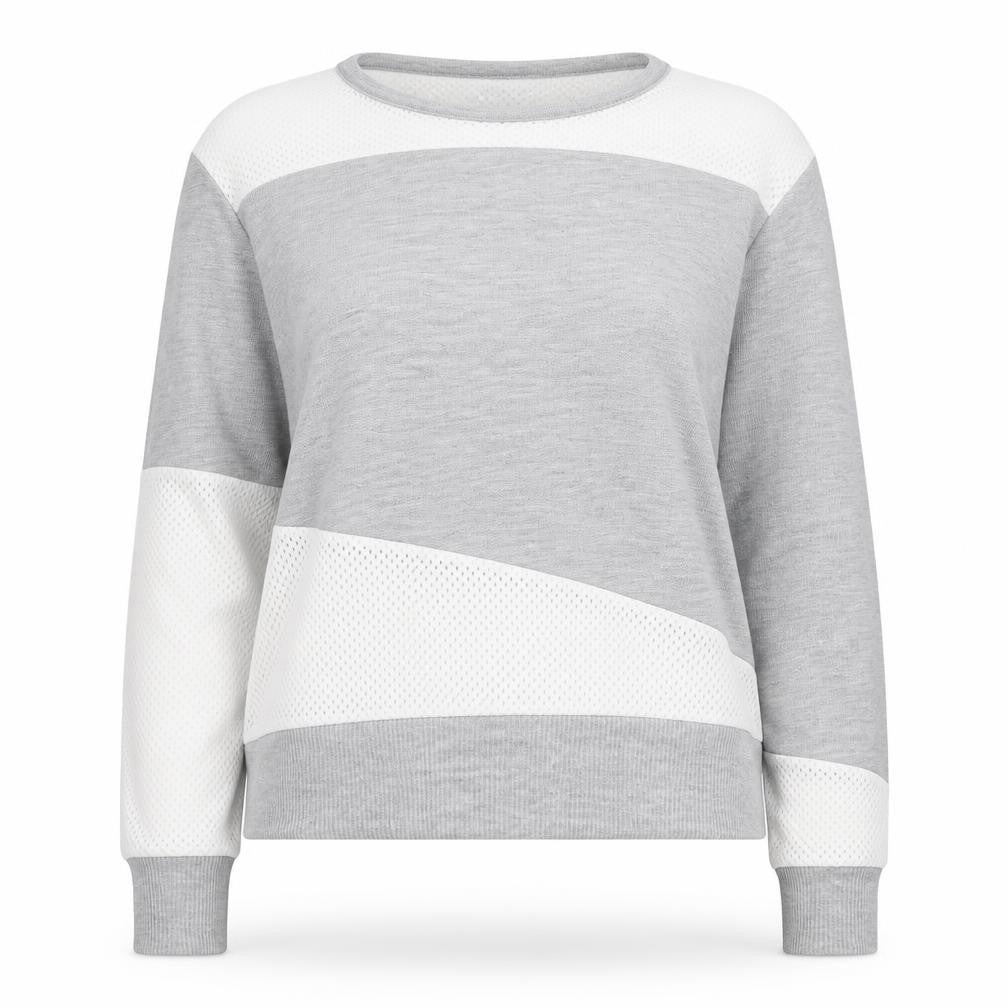 Natalia Womens Grey Round Neck  Polyester Pullover Jumper Size M
