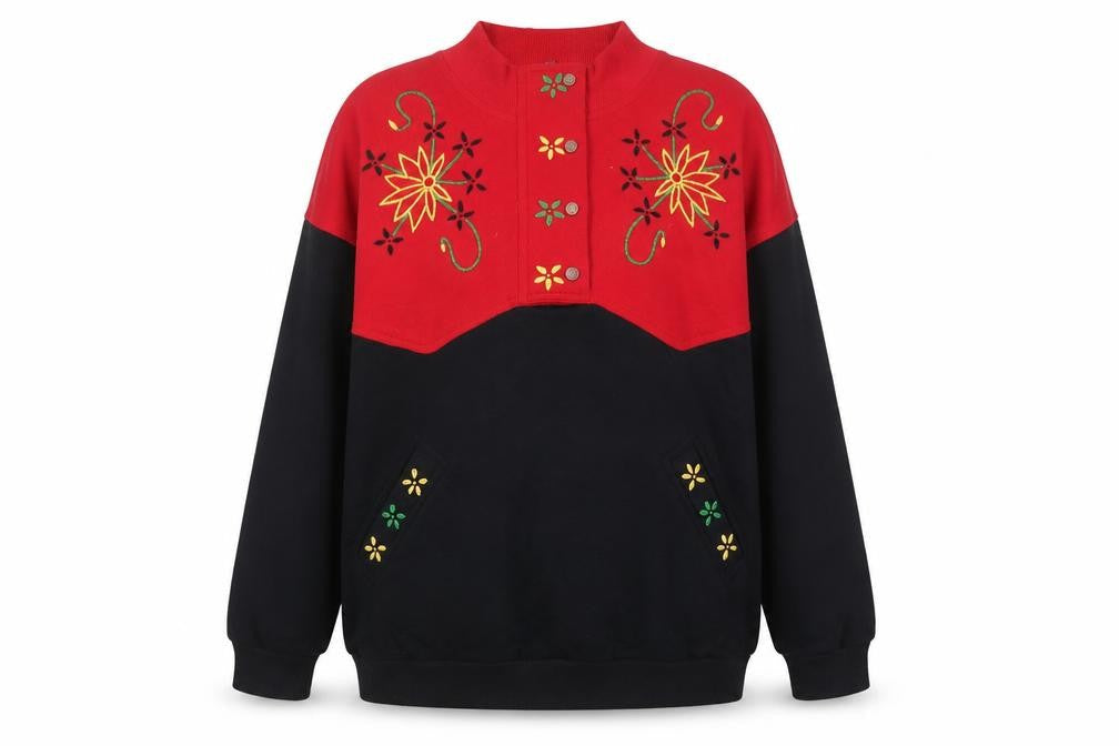 Marks & Spencer Womens Multicoloured Collared  Cotton Pullover Jumper Size 12