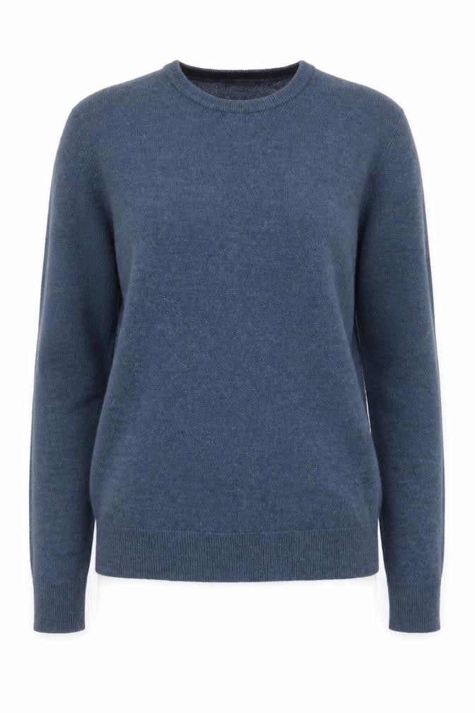 Primark Womens Blue Round Neck  Acrylic Pullover Jumper Size XS