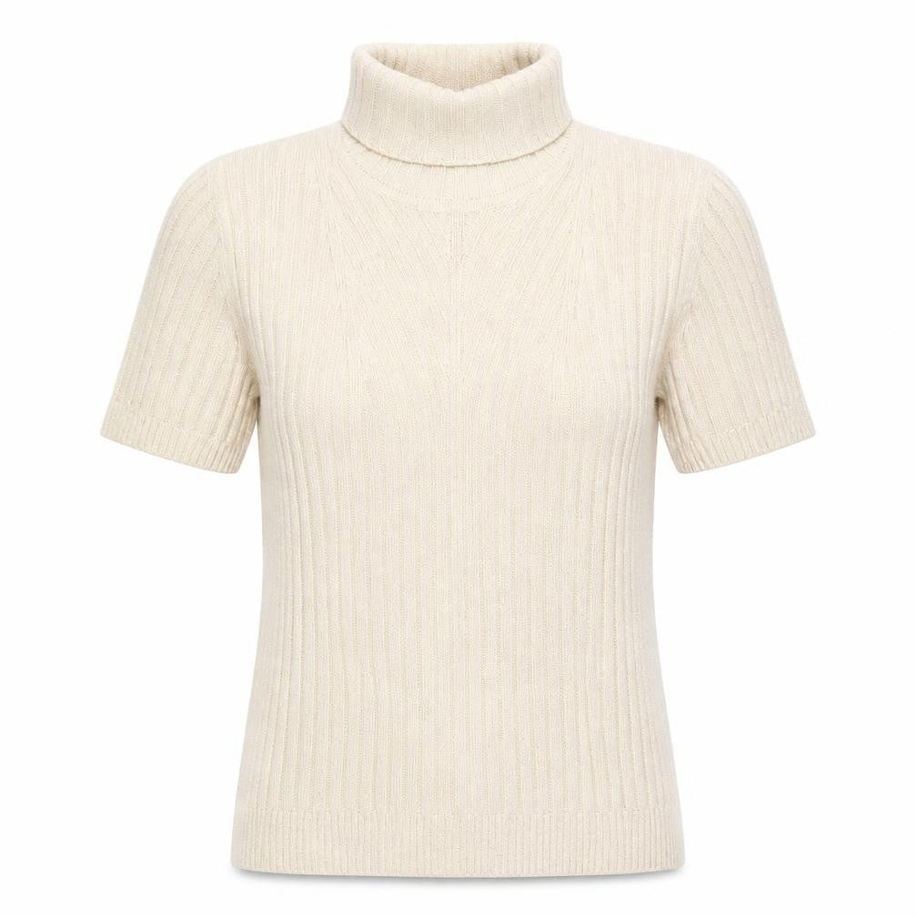 Linea Womens Beige Roll Neck  Acrylic Pullover Jumper Size L