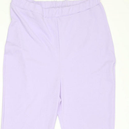 Boohoo Womens Purple  Polyester Trousers  Size 20 L28.5 in Regular