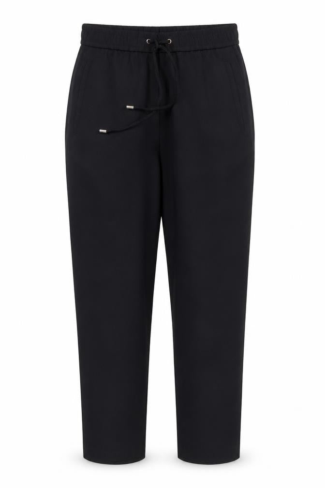 H&M Womens Black  Polyester Trousers  Size 8 L26 in Regular