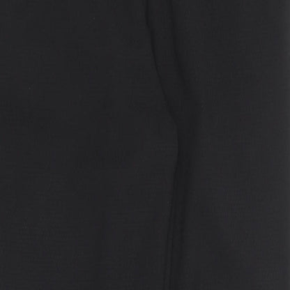 H&M Womens Black  Polyester Trousers  Size 8 L26 in Regular