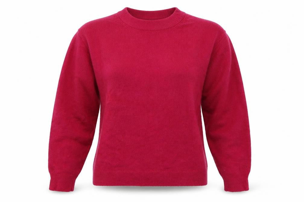 H&M Womens Orange Crew Neck  Polyester Pullover Jumper Size XS