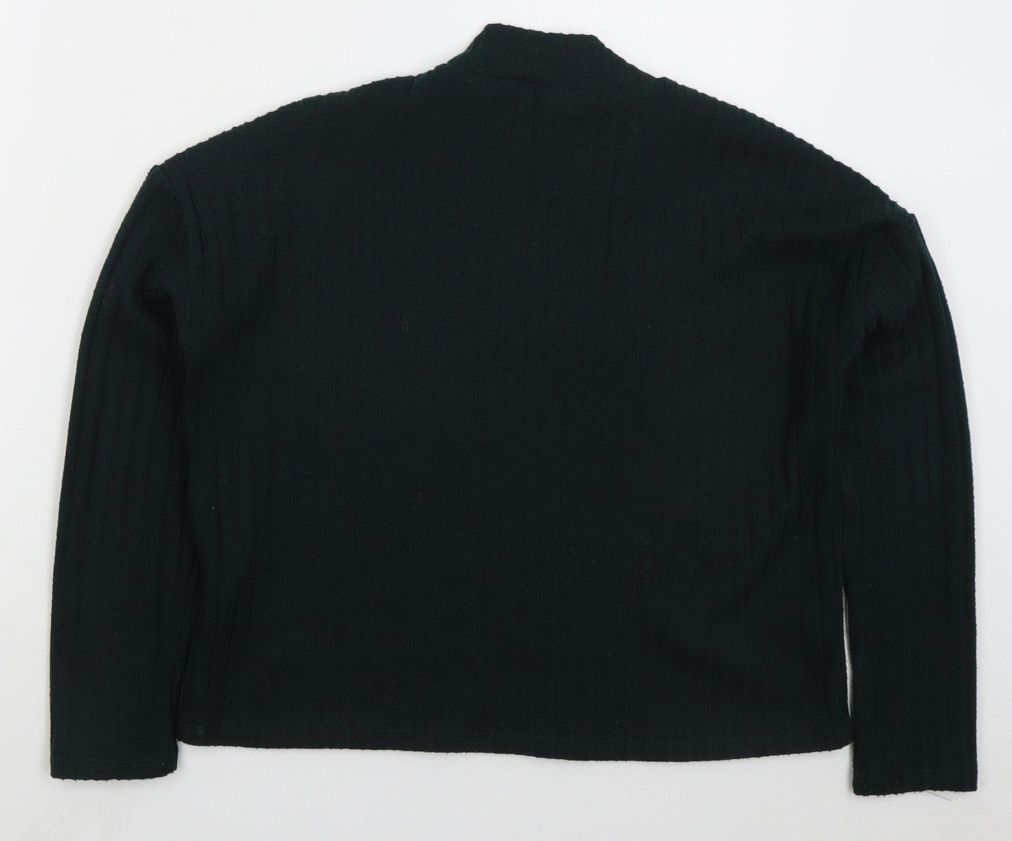 Primark Womens Green Mock Neck  Polyester Pullover Jumper Size 6