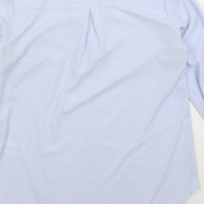 Preloved Atmosphere Womens Blue  Polyester Basic Blouse Size 6 V-Neck - Label