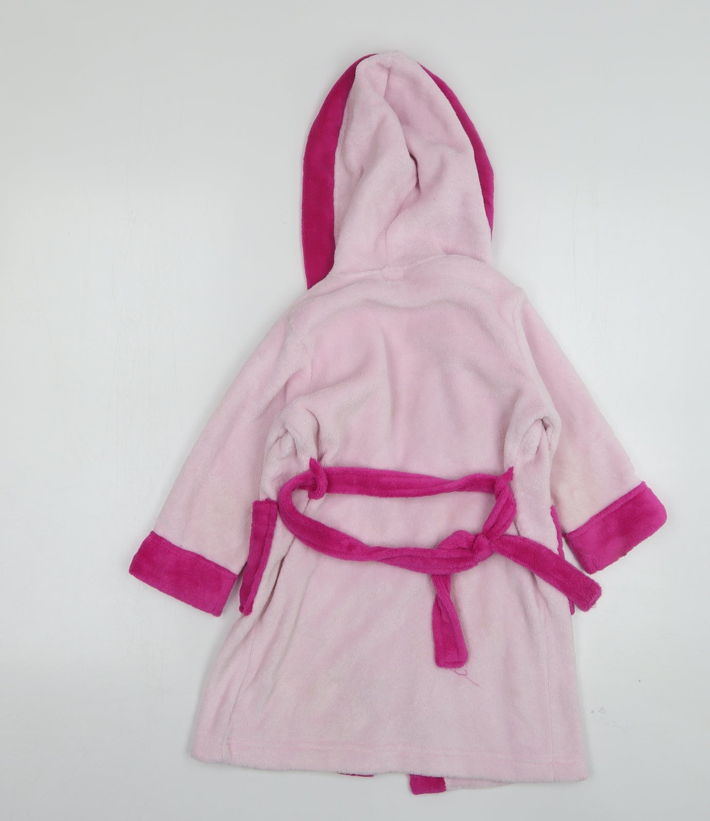 Lupilu Girls Pink Solid Polyester Kimono Gown Size 18-24 Months