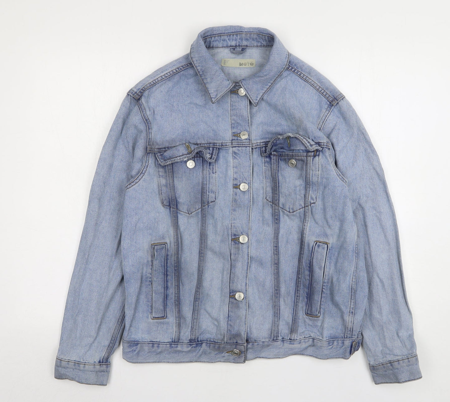 Topshop Womens Blue   Jacket  Size 10  Button