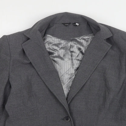 F&F Womens Grey  Polyester Jacket Suit Jacket Size 10