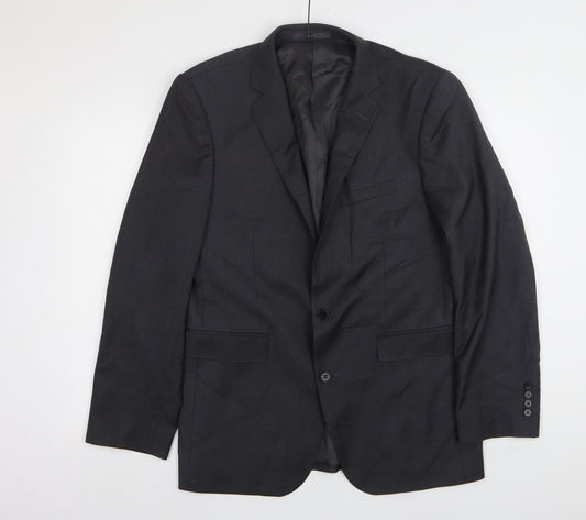 Lanficio Cerruti Mens Grey  Wool Jacket Suit Jacket Size 40