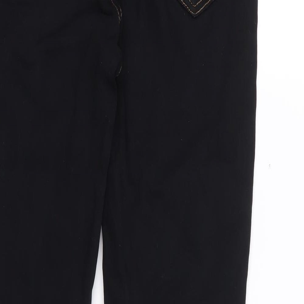 Hera Mens Black  Cotton Skinny Jeans Size 28 L29 in Regular Zip