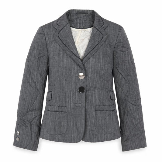 Kaliko Womens Grey  Polyester Jacket Suit Jacket Size 8