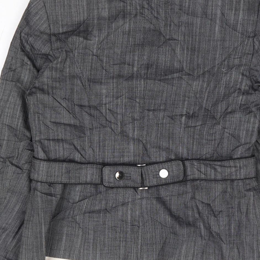 Kaliko Womens Grey  Polyester Jacket Suit Jacket Size 8