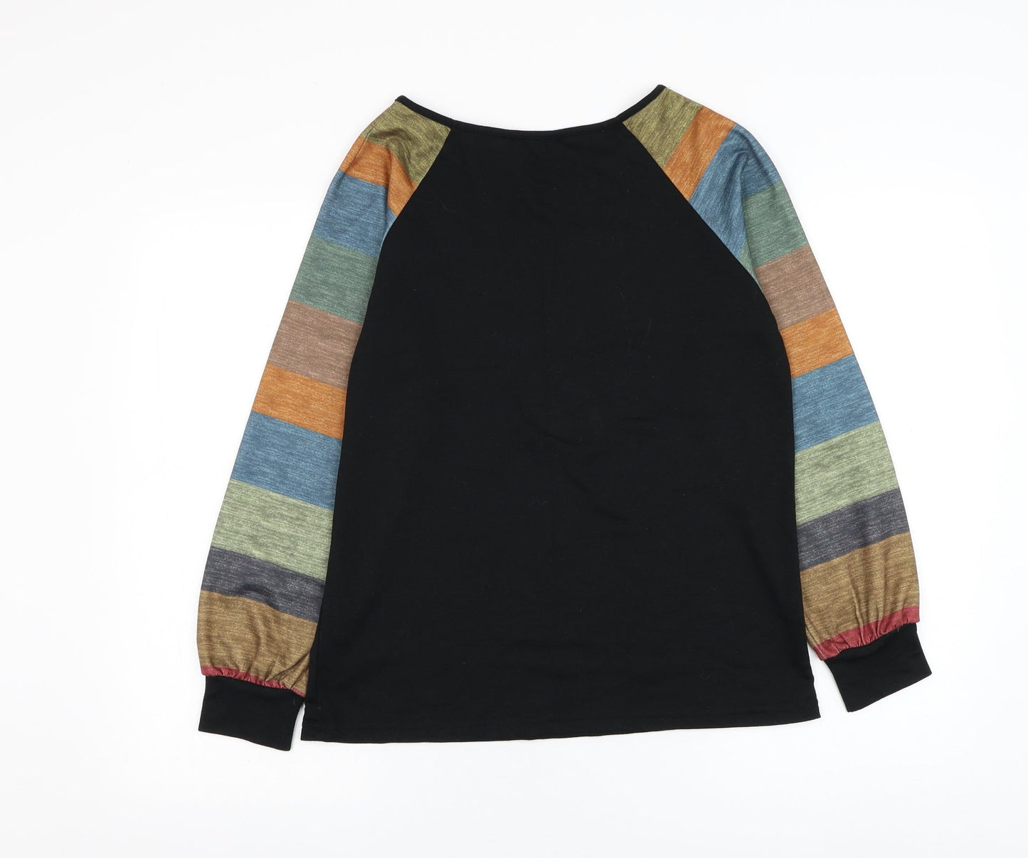 SheIn Womens Black  Cotton Pullover Sweatshirt Size S  Pullover