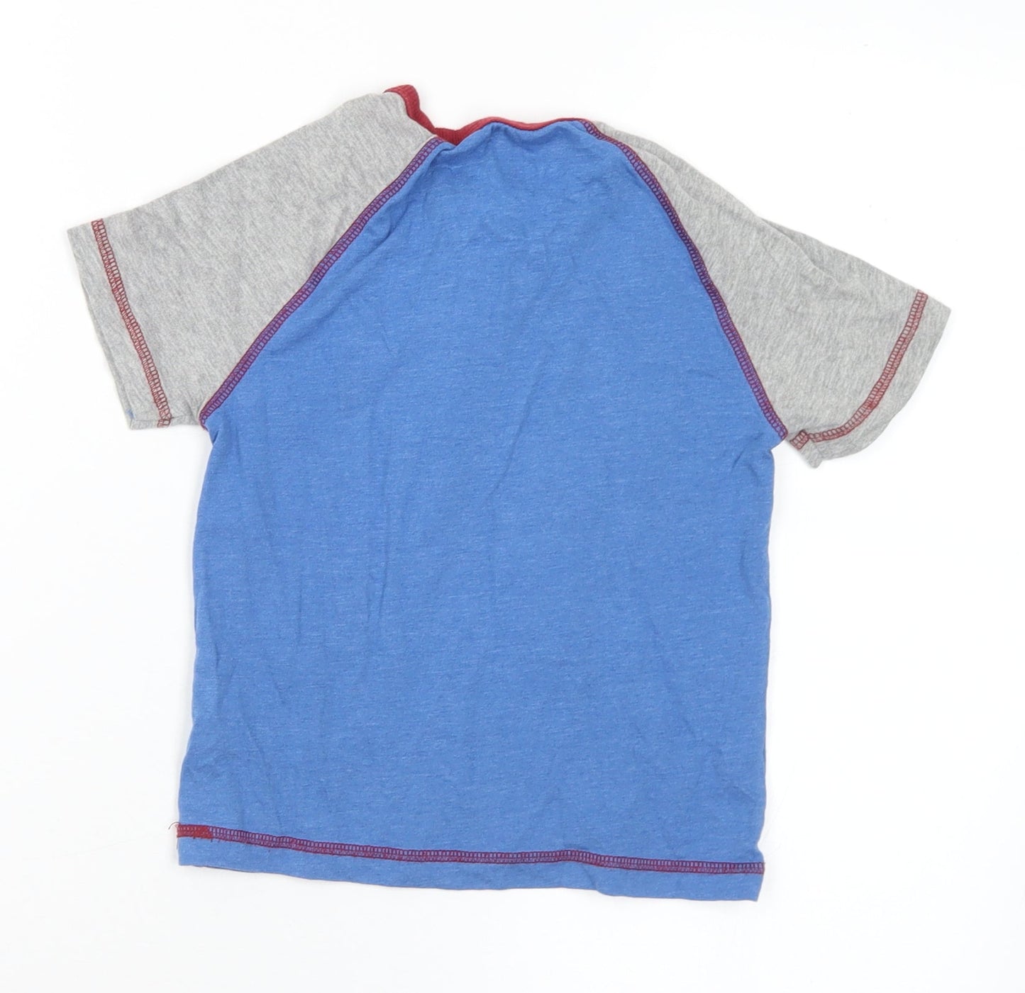 NEXT Boys Multicoloured  Cotton Basic T-Shirt Size 2-3 Years Crew Neck  - Bus