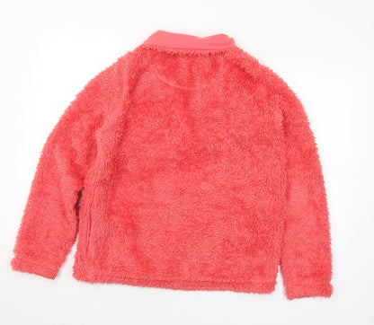 Preloved Peacocks Womens Pink Collared  Polyester Pullover Jumper Size 14 - Back