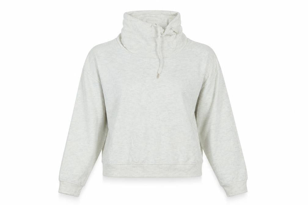 F&F Womens White High Neck  Polyester Pullover Jumper Size 14