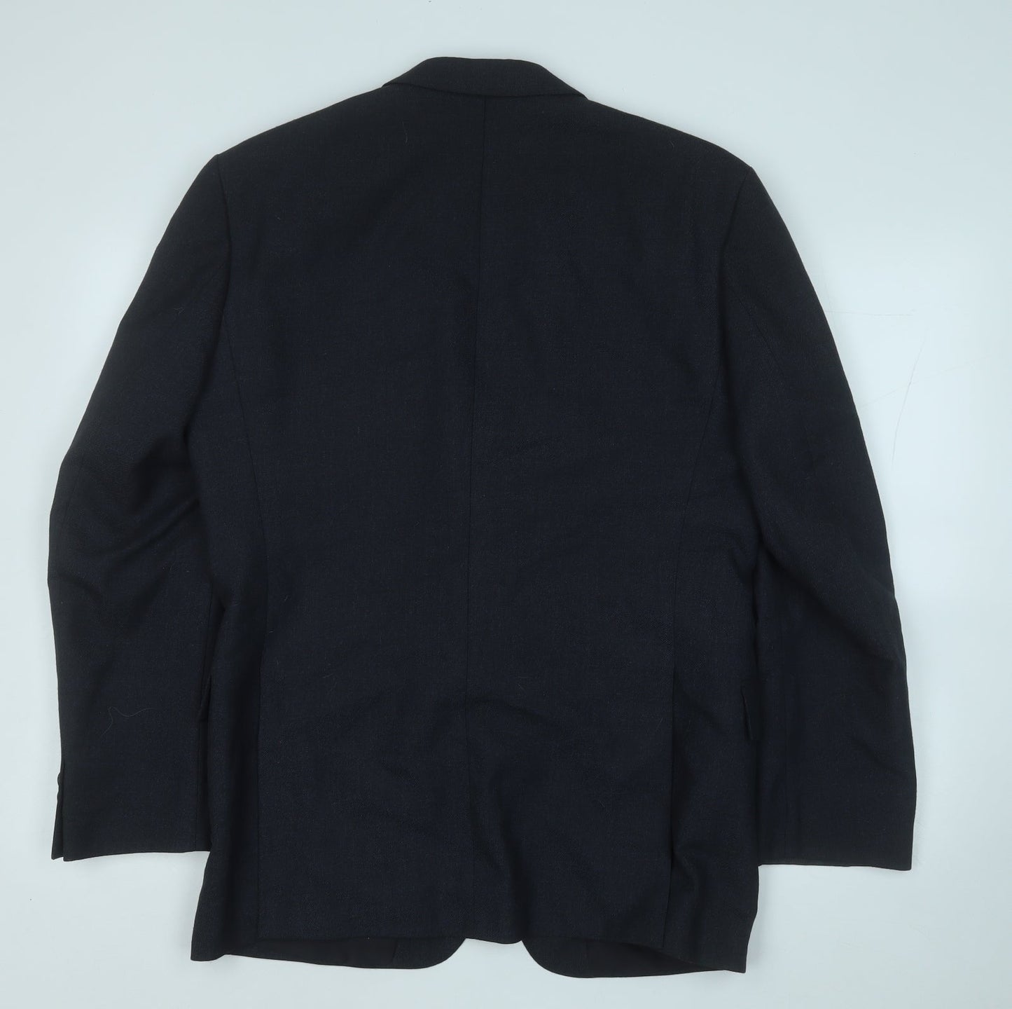 Preworn Mens Grey  Polyester Jacket Suit Jacket Size 40