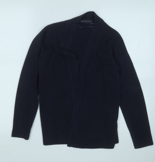 Marks and Spencer Womens Blue V-Neck  Acrylic Pullover Jumper Size S