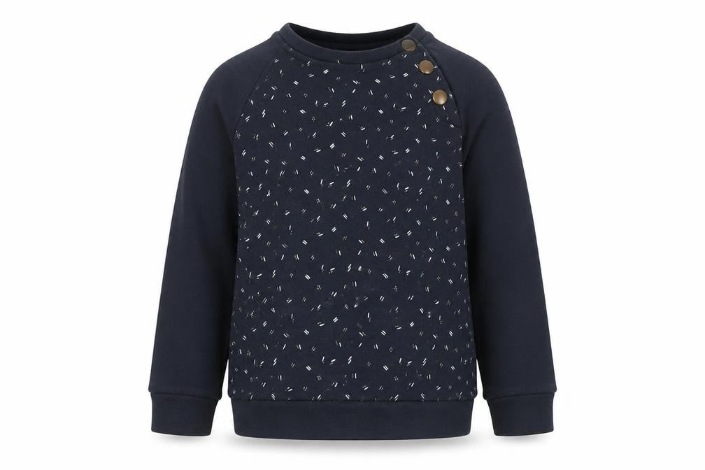 abcd Girls Blue Geometric Cotton Pullover Sweatshirt Size 5 Years