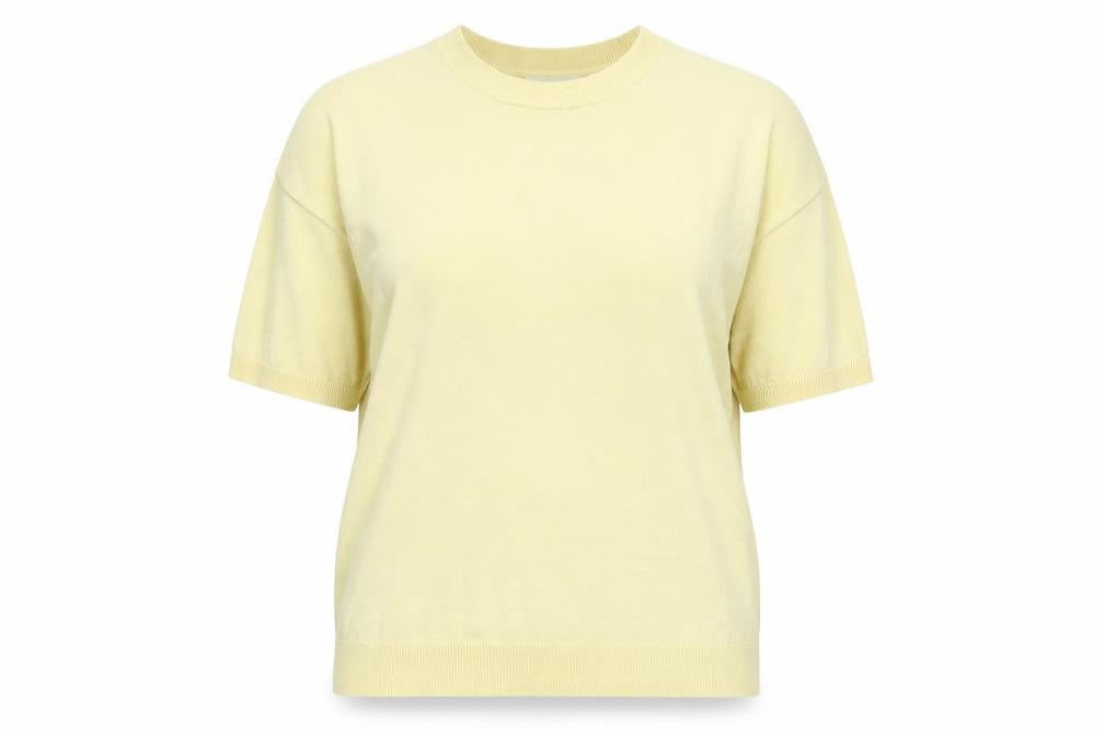 Primark Womens Yellow Crew Neck  Viscose Pullover Jumper Size 14
