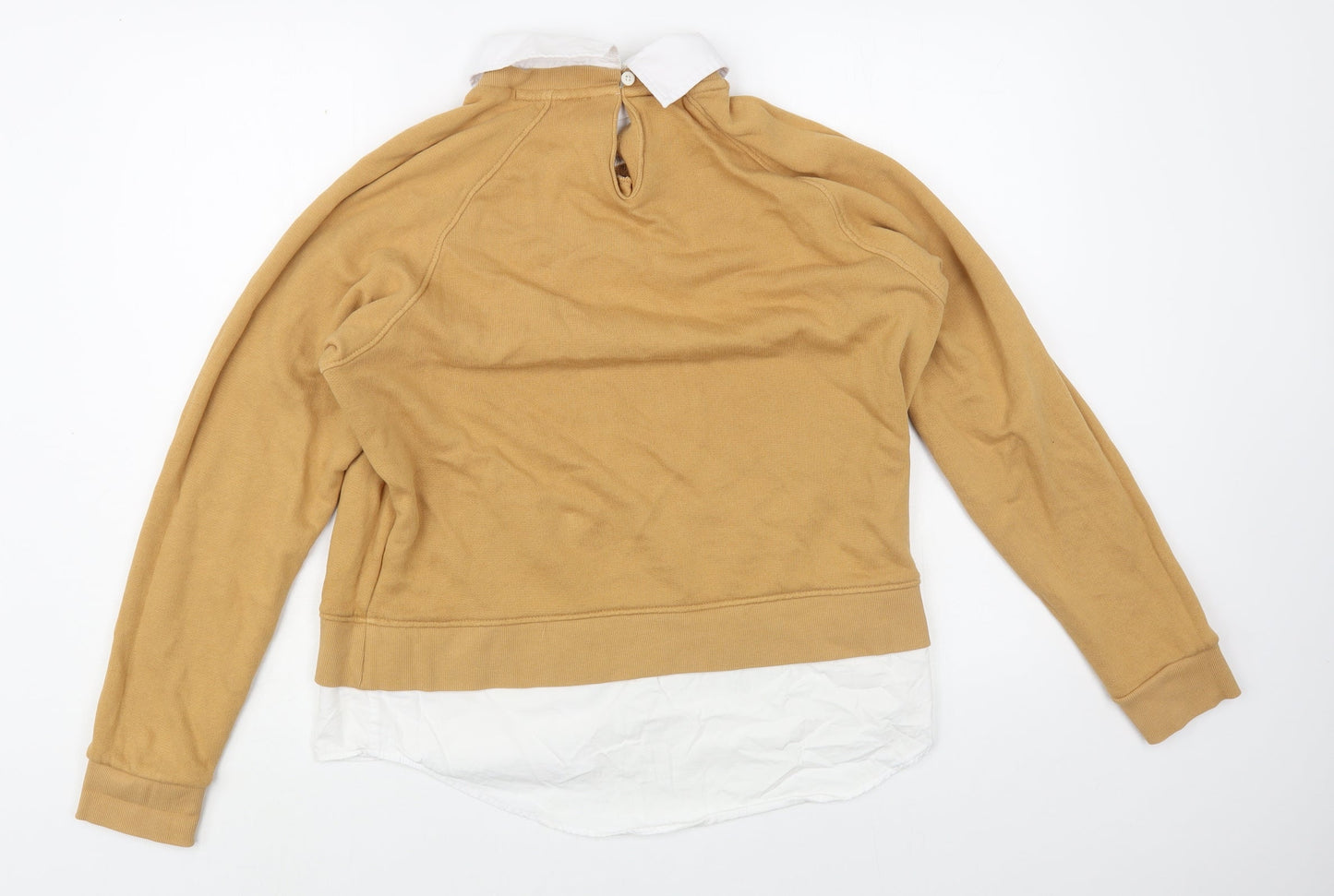NEXT Womens Beige  Cotton Pullover Sweatshirt Size M  Pullover