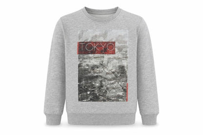 George Girls Grey  Cotton Pullover Sweatshirt Size 6-7 Years  Pullover - Tokyo