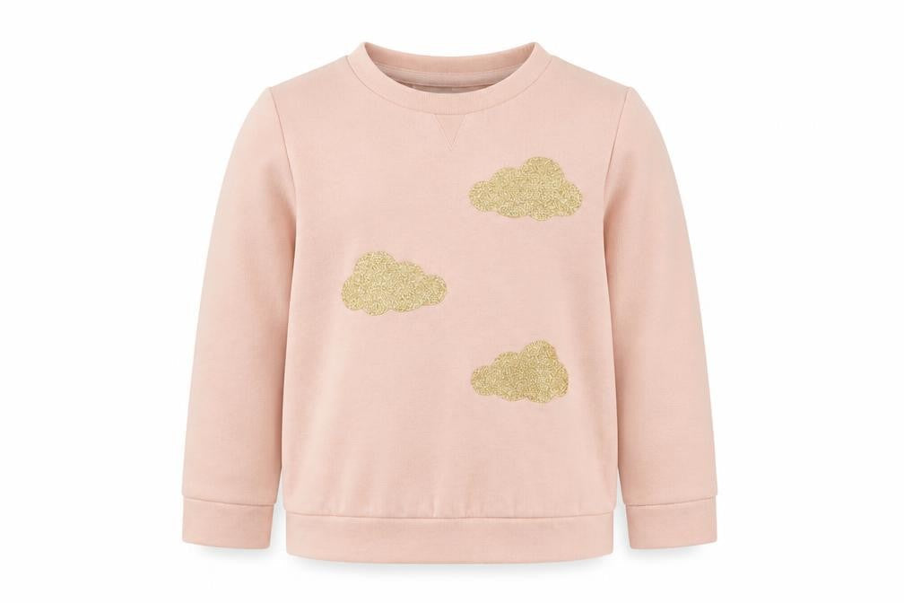 Abcd R Girls Pink Geometric Polyester Cape Sweatshirt Size 5 Years